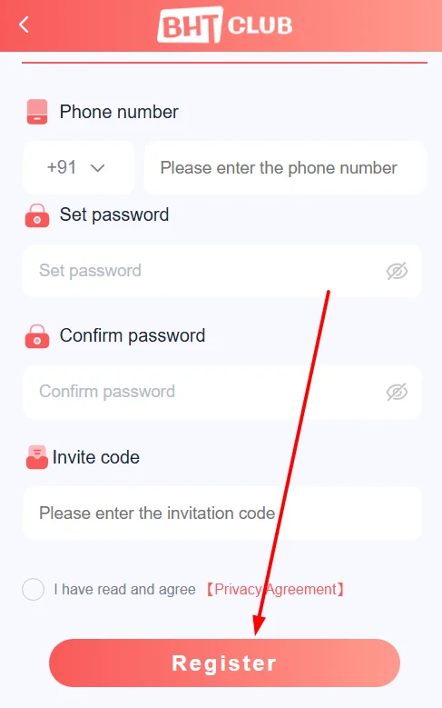bharat club game register